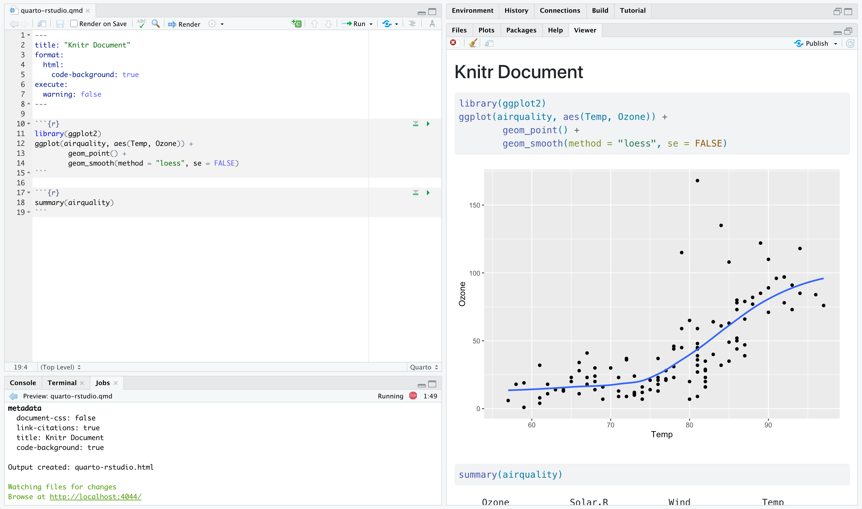 rstudio preview