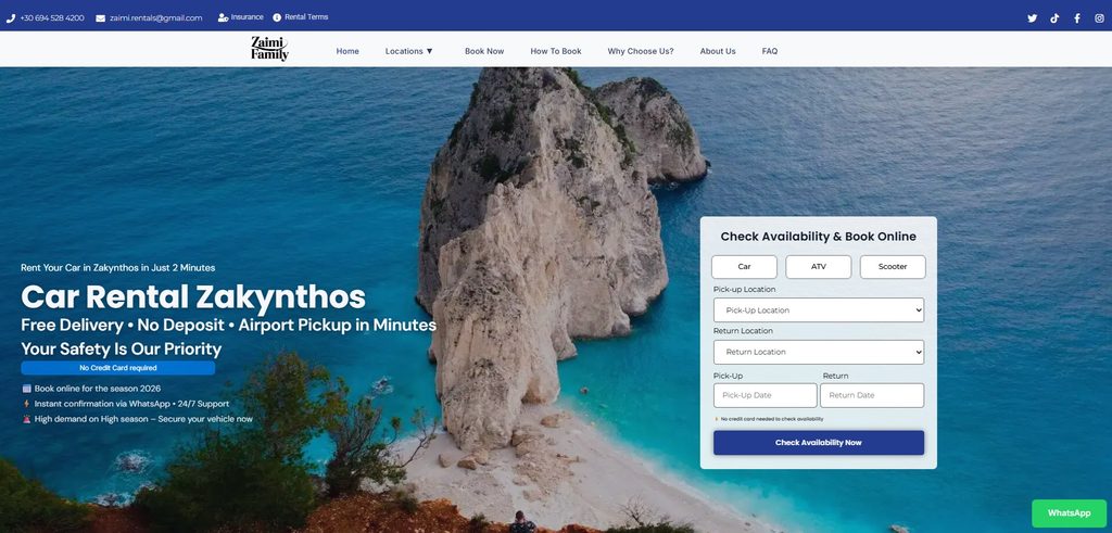 Car Rental Zakynthos