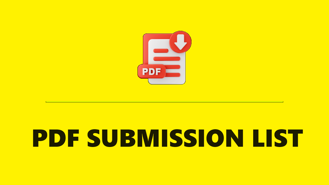 PDF Submission Sites List